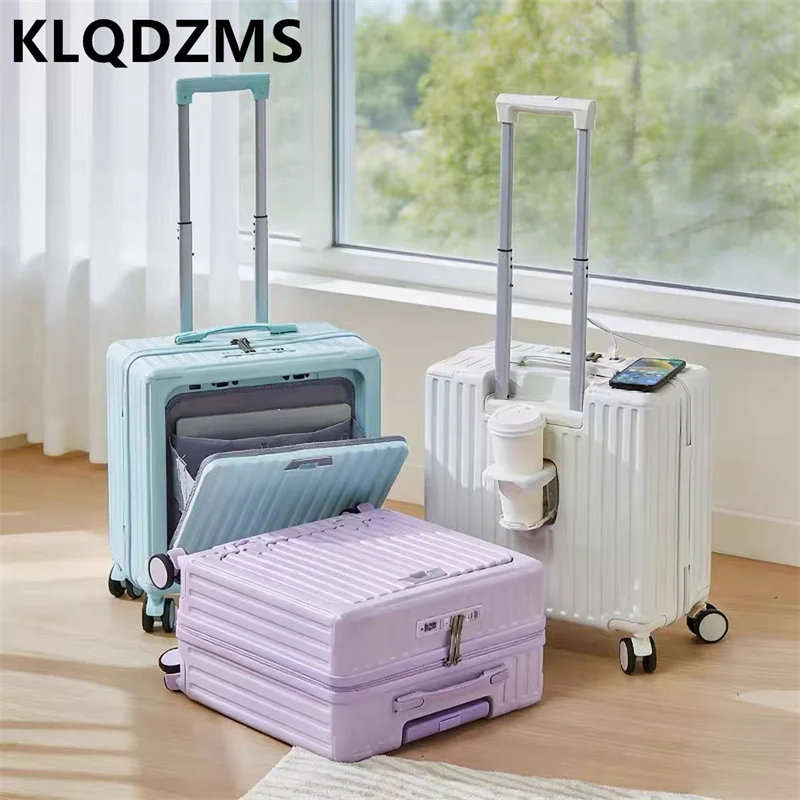 KLQDZMS 18 Inch PC Student Rolling Luggage Bag Multifunctional Suitcase Front Opening Boarding Box USB Charging Trolley Case
KLQDZMS 18 Inch PC Student Rolling Luggage Bag Multifunctional Suitcase Front Opening Boarding Box USB Charging Trolley Case
