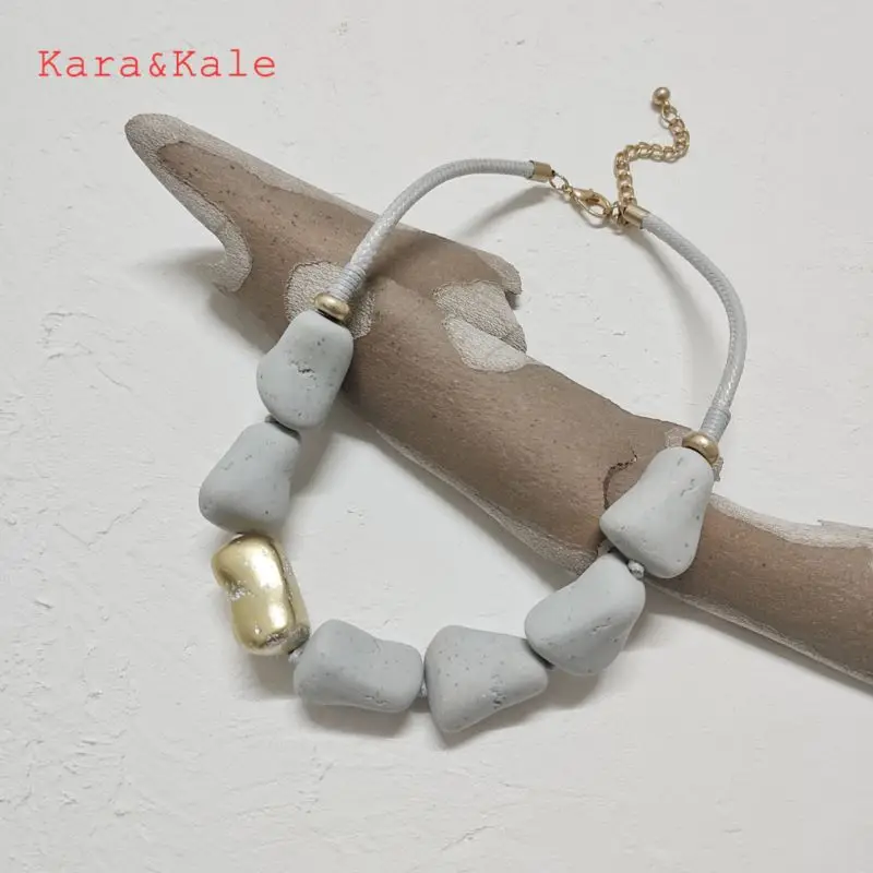 Модные короткие ожерелья Kara & Kale, ожерелья из полимерного камня, подвески из серого камня, украшения ручной работы, женские ожерелья в этническом стиле
Модные короткие ожерелья Kara & Kale, ожерелья из полимерного камня, подвески из серого камня, украшения ручной работы, женские ожерелья в этническом стиле