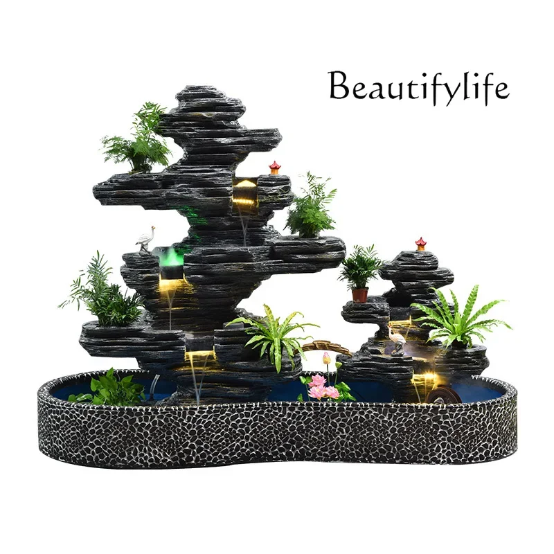 Large rockery flowing water fountain courtyard garden landscape indoor balcony company decorative floor ornament
Large rockery flowing water fountain courtyard garden landscape indoor balcony company decorative floor ornament