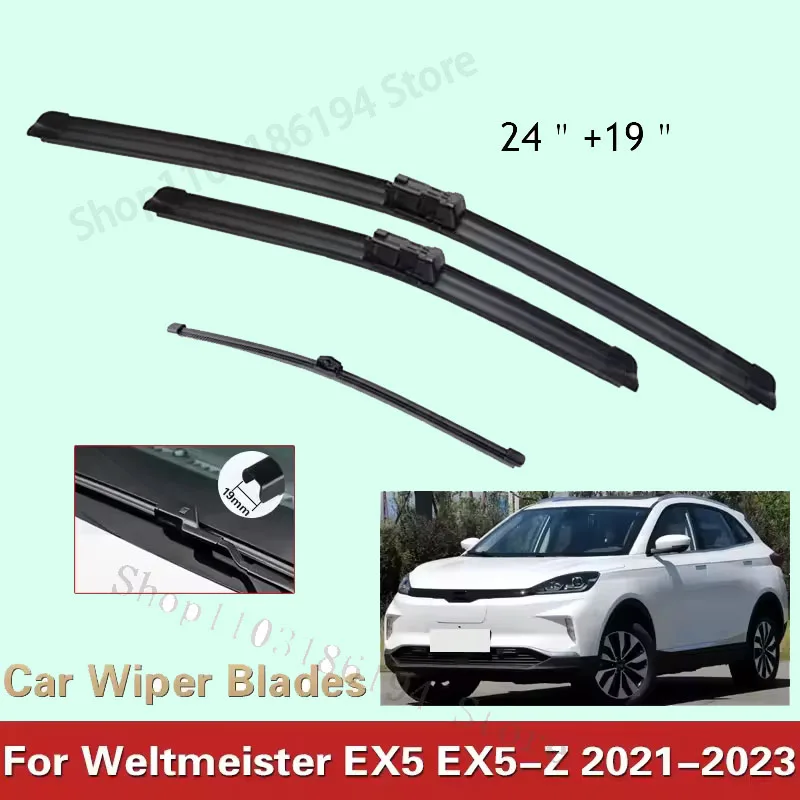 Car Wiper Blades For Weltmeister EX5 EX5-Z 2021 2022 2023 Front Windscreen Wiper Blade Brushes Cutter Goods 24"+19"
Car Wiper Blades For Weltmeister EX5 EX5-Z 2021 2022 2023 Front Windscreen Wiper Blade Brushes Cutter Goods 24"+19"