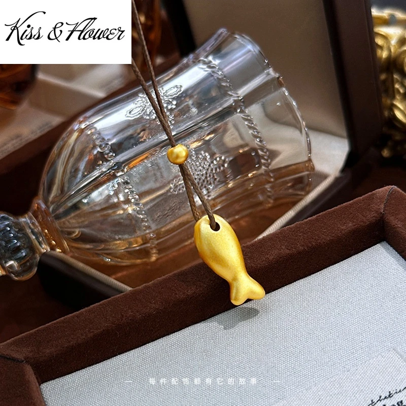 KISS&FLOWER 24KT Gold Vintage Fish Necklace Pendants For Women Wedding Party Birthday Christmas Bride Mother Girl Gifts PD227
KISS&FLOWER 24KT Gold Vintage Fish Necklace Pendants For Women Wedding Party Birthday Christmas Bride Mother Girl Gifts PD227