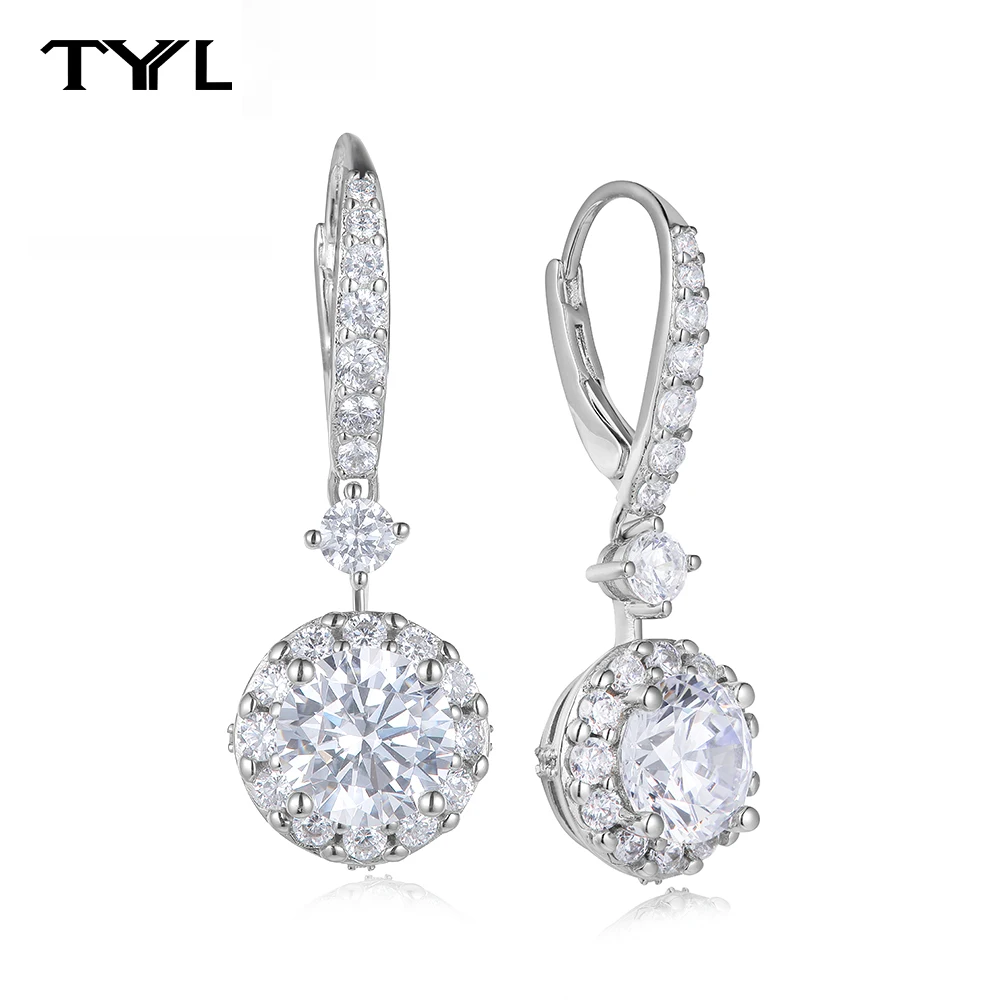 Новые модные серьги-подвески TYYL с ослепительными круглыми цирконами, идеальные украшения для ушей с высококачественным цирконием, очаровательные серьги-подвески для женщин, свадебный подарок
Новые модные серьги-подвески TYYL с ослепительными круглыми цирконами, идеальные украшения для ушей с высококачественным цирконием, очаровательные серьги-подвески для женщин, свадебный подарок