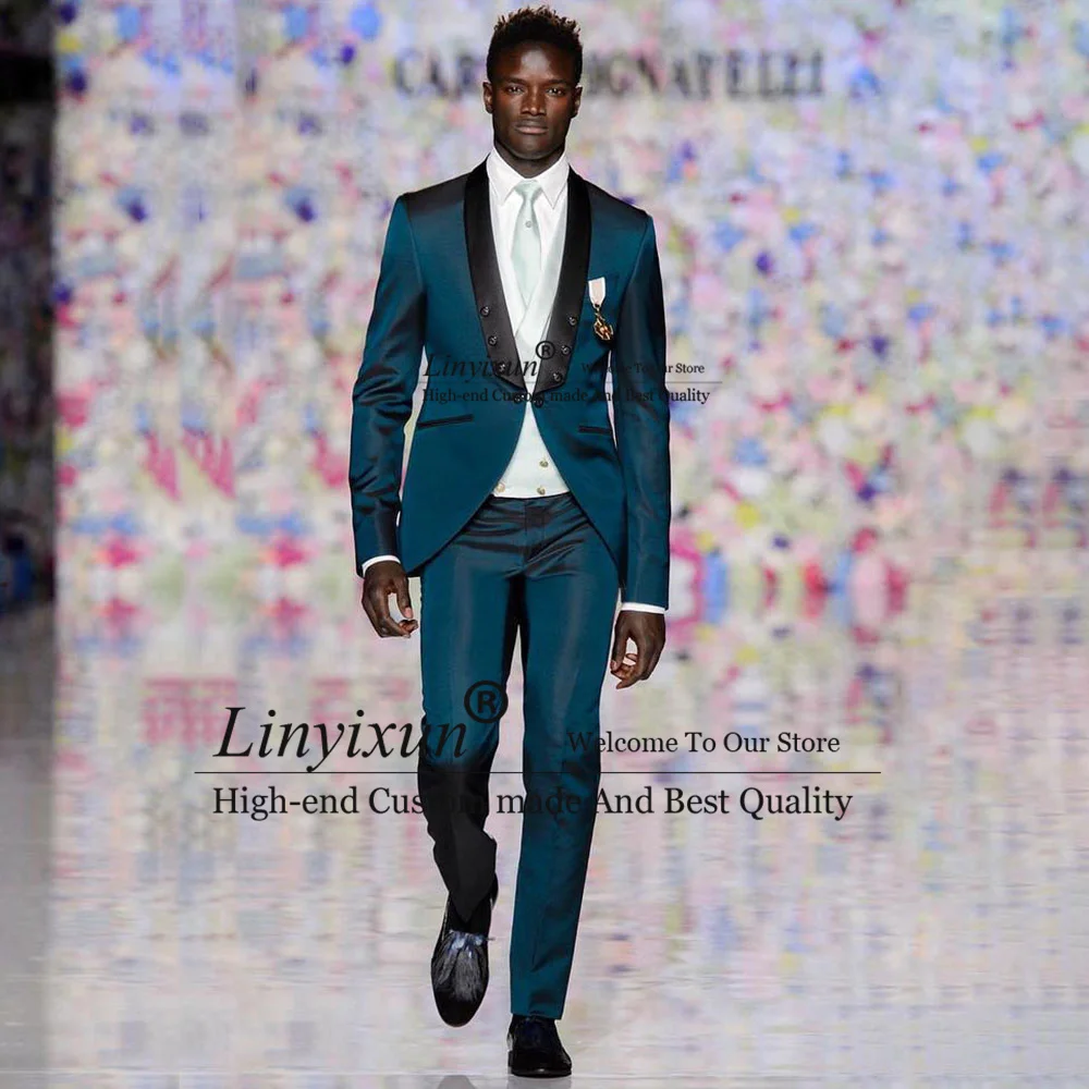 Fashion Mens Suits Slim Fit Wedding Groom Tuxedos 3 Pieces Set Formal Business Male Blazer Vest Pants Outfit ropa hombre
Fashion Mens Suits Slim Fit Wedding Groom Tuxedos 3 Pieces Set Formal Business Male Blazer Vest Pants Outfit ropa hombre