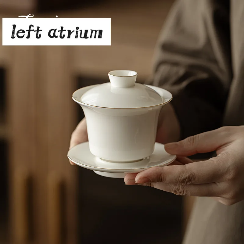 Sheep Fat Jade Gaiwan Белый фарфор Китайский чайный набор Большой чайный сервиз ручной работы Кунг-фу Пуэр Чавань Принадлежности Чаши Посуда Инструмент
Sheep Fat Jade Gaiwan Белый фарфор Китайский чайный набор Большой чайный сервиз ручной работы Кунг-фу Пуэр Чавань Принадлежности Чаши Посуда Инструмент