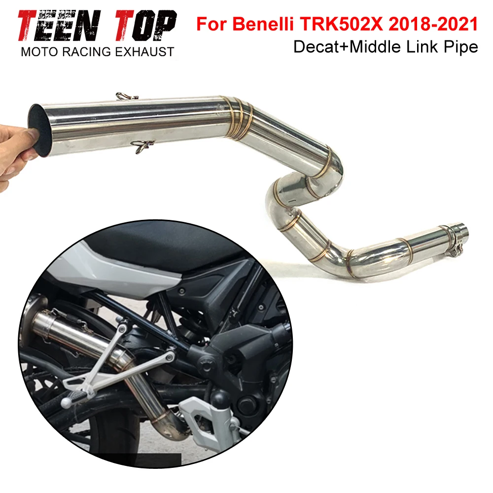 TRK502X Decat Pipe Middle Link Pipe Motorcycle 51mm Escape Exhaust Pipe TRK502X 2018-2021 Stainless Steel Moto Connect Tube
TRK502X Decat Pipe Middle Link Pipe Motorcycle 51mm Escape Exhaust Pipe TRK502X 2018-2021 Stainless Steel Moto Connect Tube
