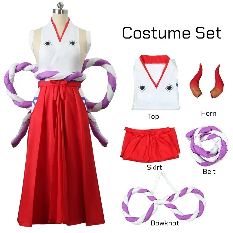 Ensemble gilet et pantalon kimono Anime Yamato Nico Robin, Costume de Cosplay avec corde à la taille et coiff
Ensemble gilet et pantalon kimono Anime Yamato Nico Robin, Costume de Cosplay avec corde à la taille et coiff
