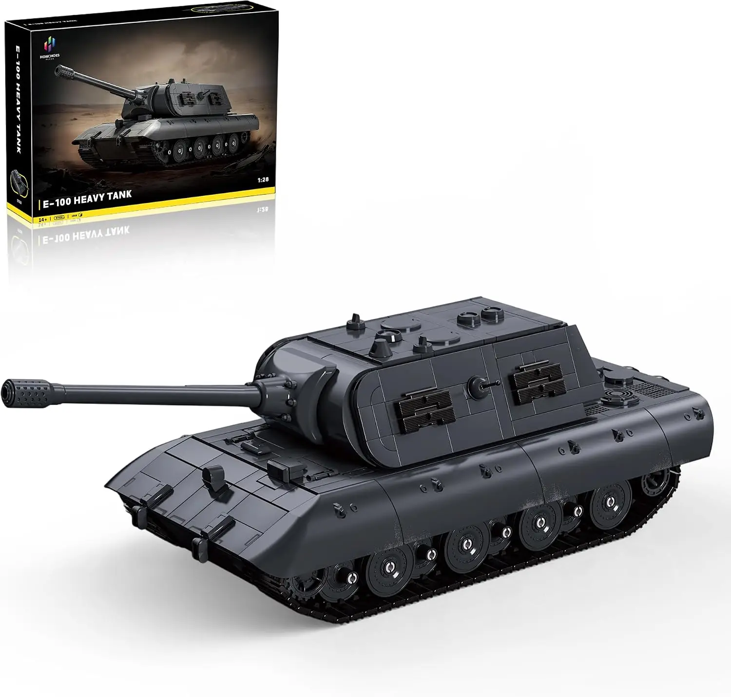 1866 Pcs 1:26 Scale Vintage Industrial Heavy Tracked Armored Vehicle Building Set Matte Black Detailed Mechanical Brick Model with Movable Tracks DIY Assembly Desktop Display Collectible Gift for Adult Hobby Model Enthusiasts
1866 Pcs 1:26 Scale Vintage Industrial Heavy Tracked Armored Vehicle Building Set Matte Black Detailed Mechanical Brick Model with Movable Tracks DIY Assembly Desktop Display Collectible Gift for Adult Hobby Model Enthusiasts