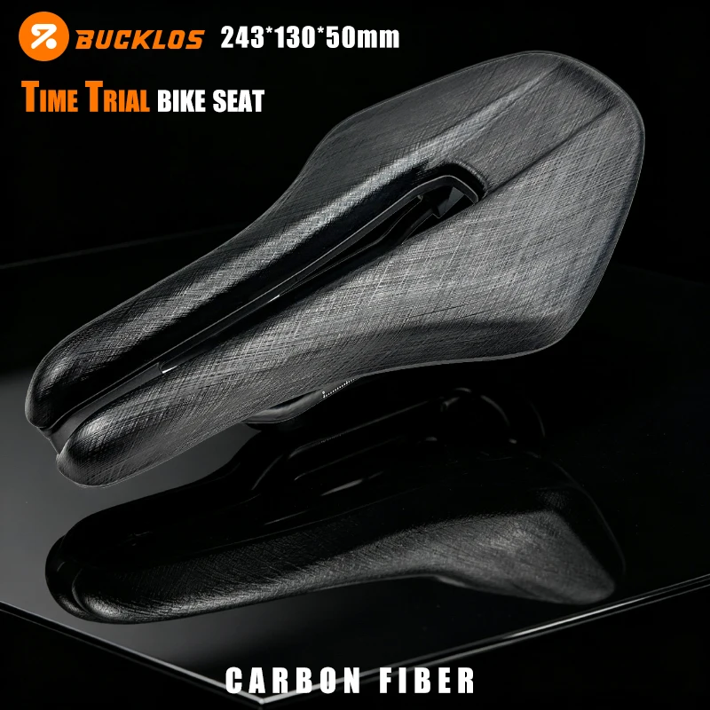 BUCKLOS Time Trial Bicycle Saddle PA+Carbon Fiber Bike Seat 243*130mm Mountain Road Bike Seat Shockproof Cycling Cushion
BUCKLOS Time Trial Bicycle Saddle PA+Carbon Fiber Bike Seat 243*130mm Mountain Road Bike Seat Shockproof Cycling Cushion