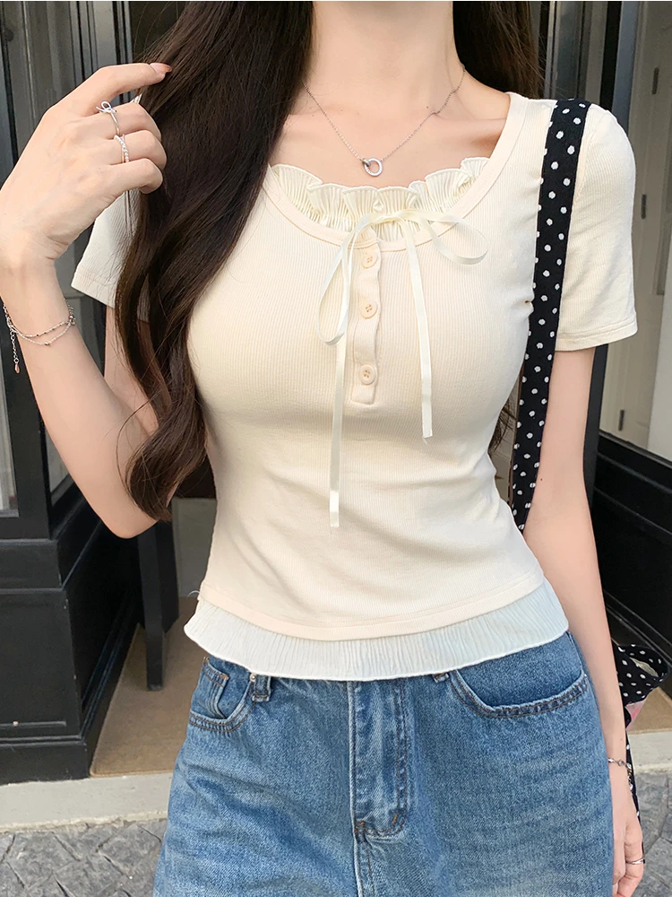Summer Women T Shirt T-Shirt Woman Clothes Tops Tshirt Female Crop Top Tees Y2k Para Mujer Ropa De Mujer Roupas Feminina Traf
Summer Women T Shirt T-Shirt Woman Clothes Tops Tshirt Female Crop Top Tees Y2k Para Mujer Ropa De Mujer Roupas Feminina Traf
