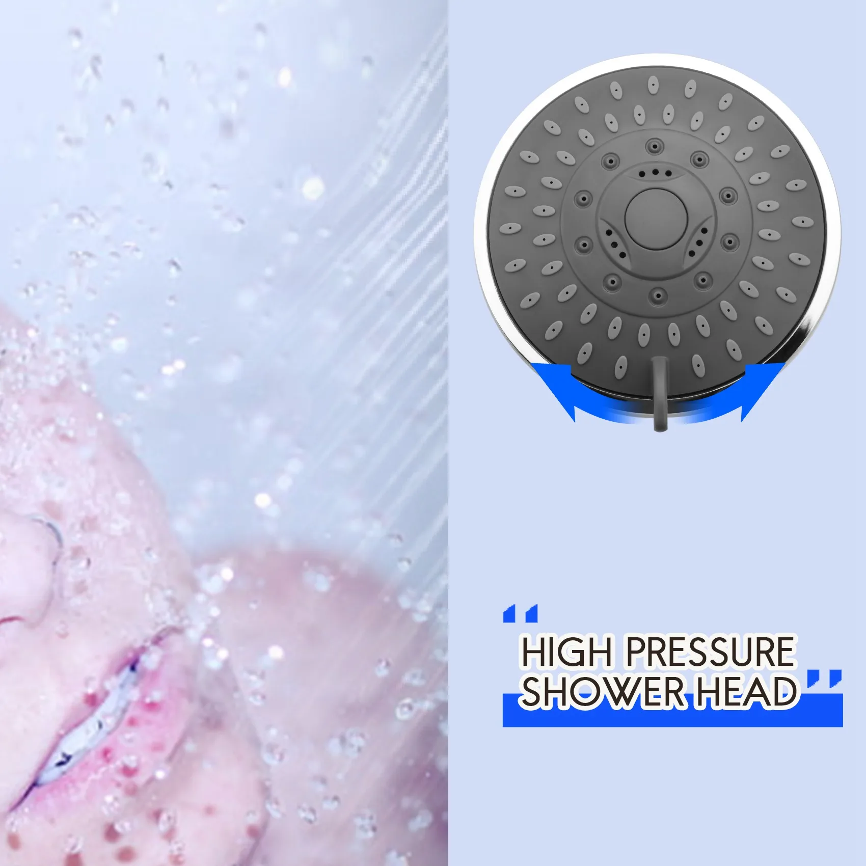 AT44 — насадка для душа высокого давления, насадка для душа с фиксированным дождем, душ для ванной комнаты, 4-дюймовый душ с большим потоком, 5 настроек распыления, регулируемый
AT44 — насадка для душа высокого давления, насадка для душа с фиксированным дождем, душ для ванной комнаты, 4-дюймовый душ с большим потоком, 5 настроек распыления, регулируемый