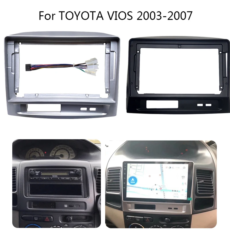 9" Big Screen Car Audio Radio 2DIN Fascia Frame Adapter For toyota vios 2003-2007 DVD Player Dash Fitting Panel Frame Kit
9" Big Screen Car Audio Radio 2DIN Fascia Frame Adapter For toyota vios 2003-2007 DVD Player Dash Fitting Panel Frame Kit