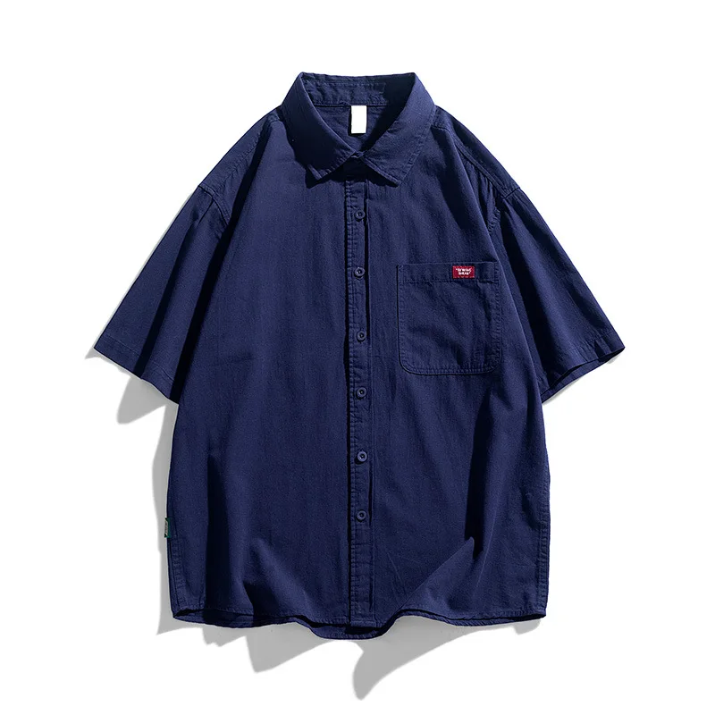 Short Sleeved Shirt for Men's Summer New Trend Casual Loose Ice Silk Shirt Ruffled and Handsome Half Sleeved Jacket
Short Sleeved Shirt for Men's Summer New Trend Casual Loose Ice Silk Shirt Ruffled and Handsome Half Sleeved Jacket
