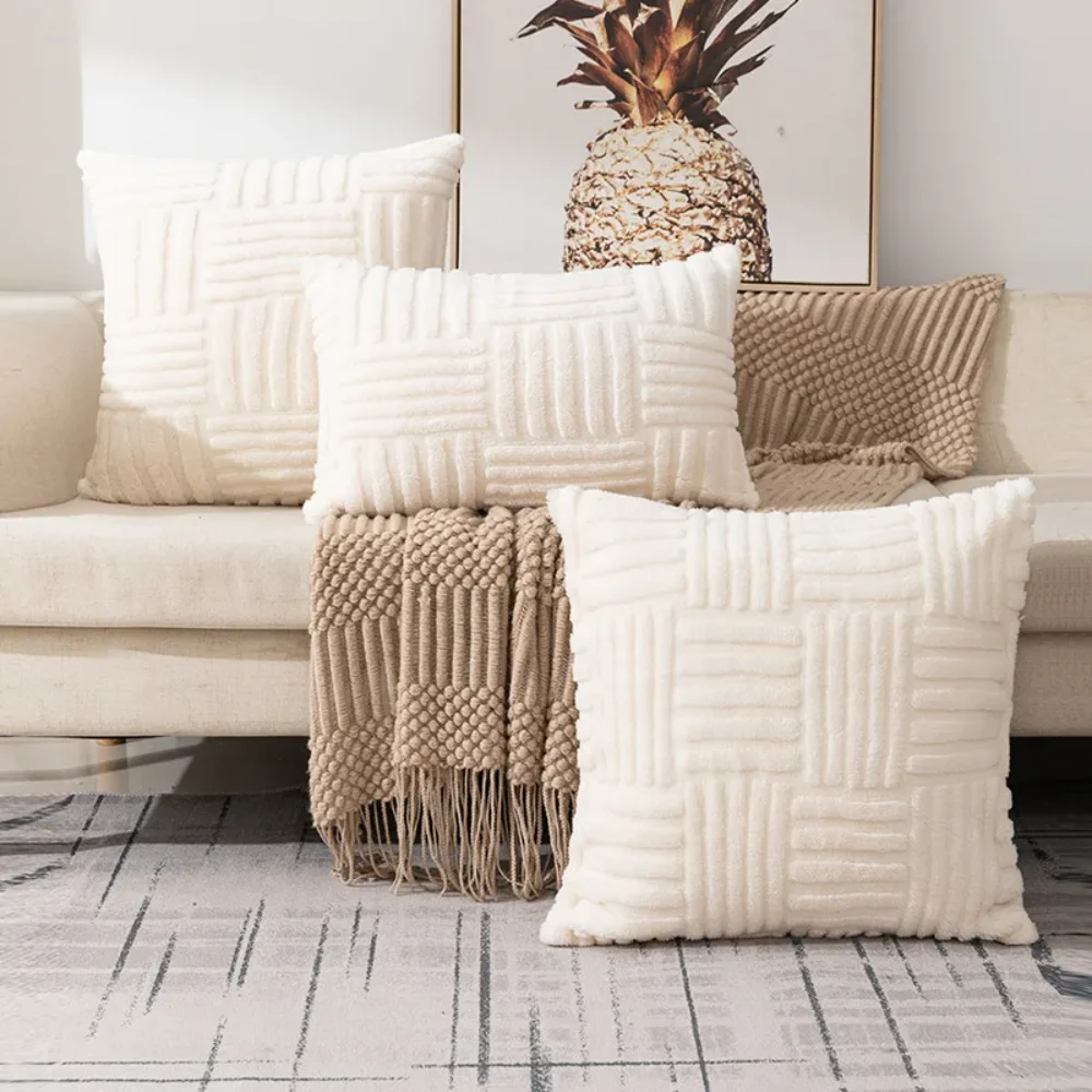 1pc Boho Faux Fur Plush Throw Pillow Covers, Cream White, Luxury SoftFluffy Decorative Cushion Cover Pillowcase for Sofa, Couch
1pc Boho Faux Fur Plush Throw Pillow Covers, Cream White, Luxury SoftFluffy Decorative Cushion Cover Pillowcase for Sofa, Couch