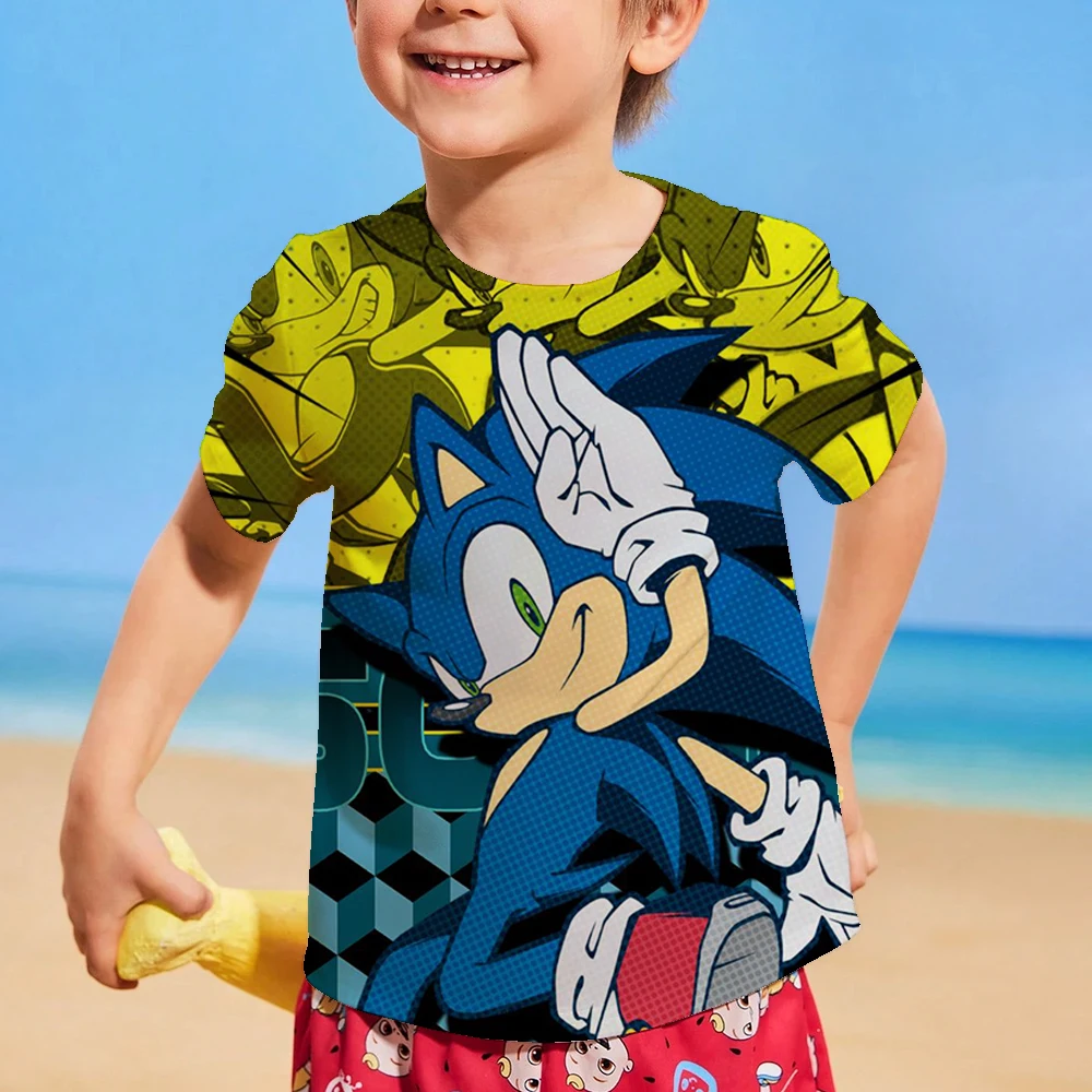 T-shirt 2024 Children's Clothes Sonic 3D for Kids Boys and Girls Cartoon Printing Animation Cosplay Clothing Accessories
T-shirt 2024 Children's Clothes Sonic 3D for Kids Boys and Girls Cartoon Printing Animation Cosplay Clothing Accessories