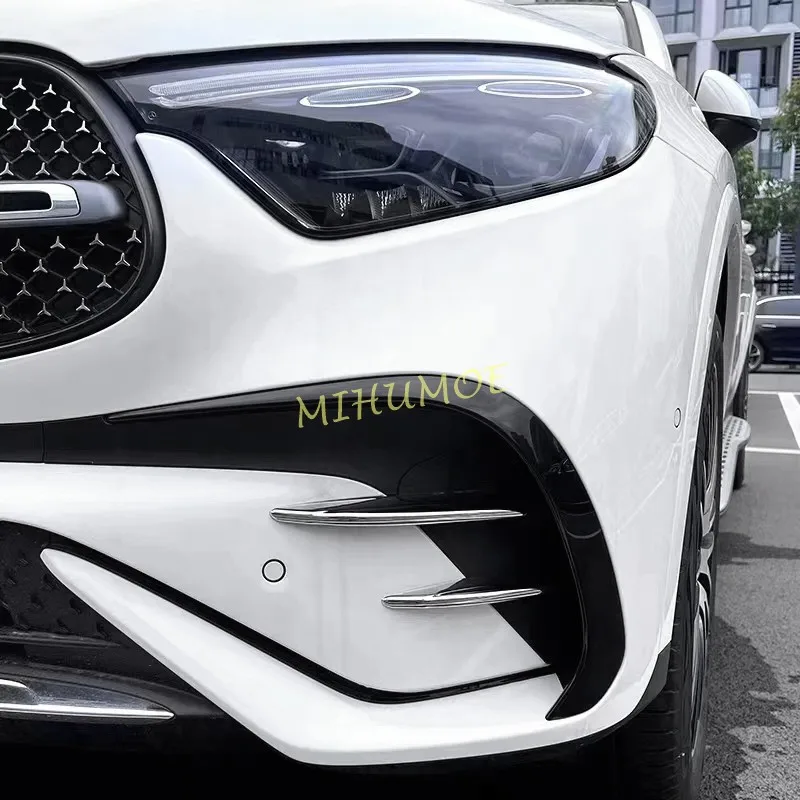 Silver / Black Car Front Bumper Fog Lights Strips Cover For Mercedes-Benz GLC 300 350 X254 C254 2023 2024 2025 2026 Accessories
Silver / Black Car Front Bumper Fog Lights Strips Cover For Mercedes-Benz GLC 300 350 X254 C254 2023 2024 2025 2026 Accessories