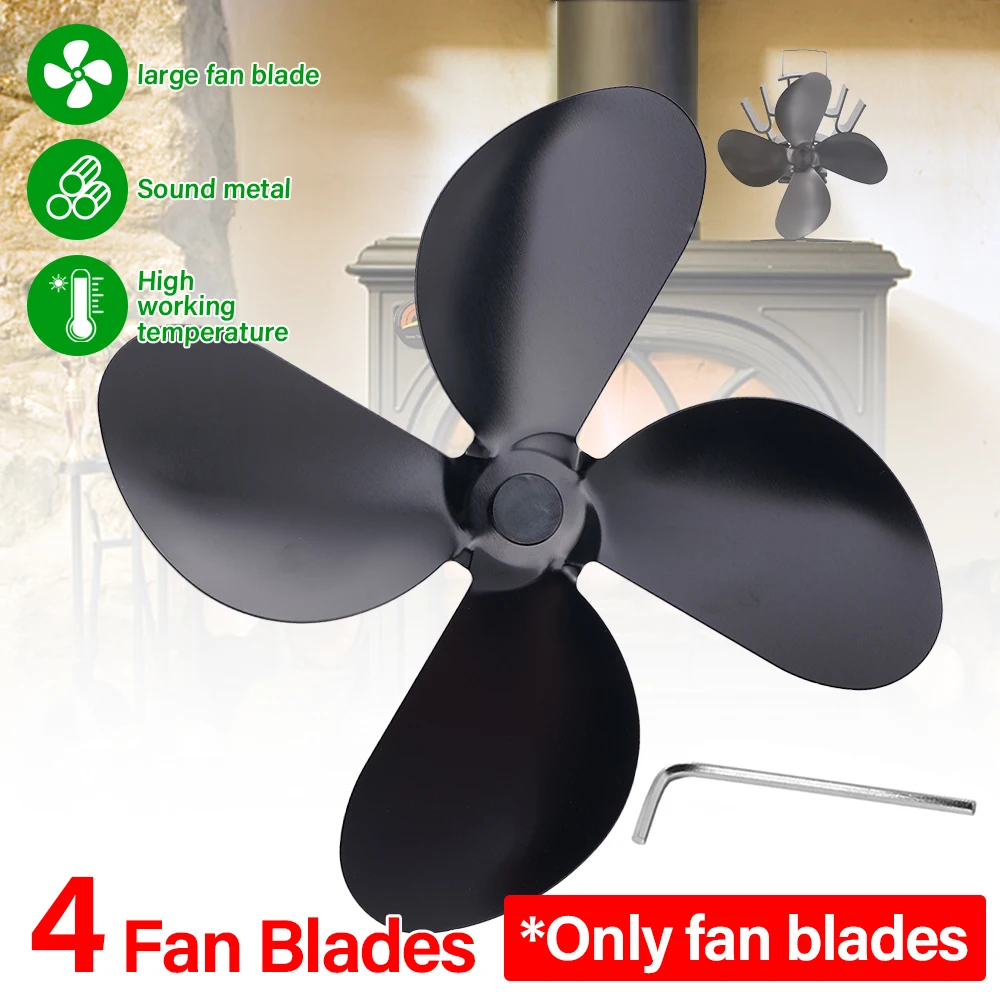 4 Blades Fireplace Parts Heat Powered Stove Top Fan For Wood Burner Log Burning Fireplace Fan Power Saving Eco Fan Replacement
4 Blades Fireplace Parts Heat Powered Stove Top Fan For Wood Burner Log Burning Fireplace Fan Power Saving Eco Fan Replacement