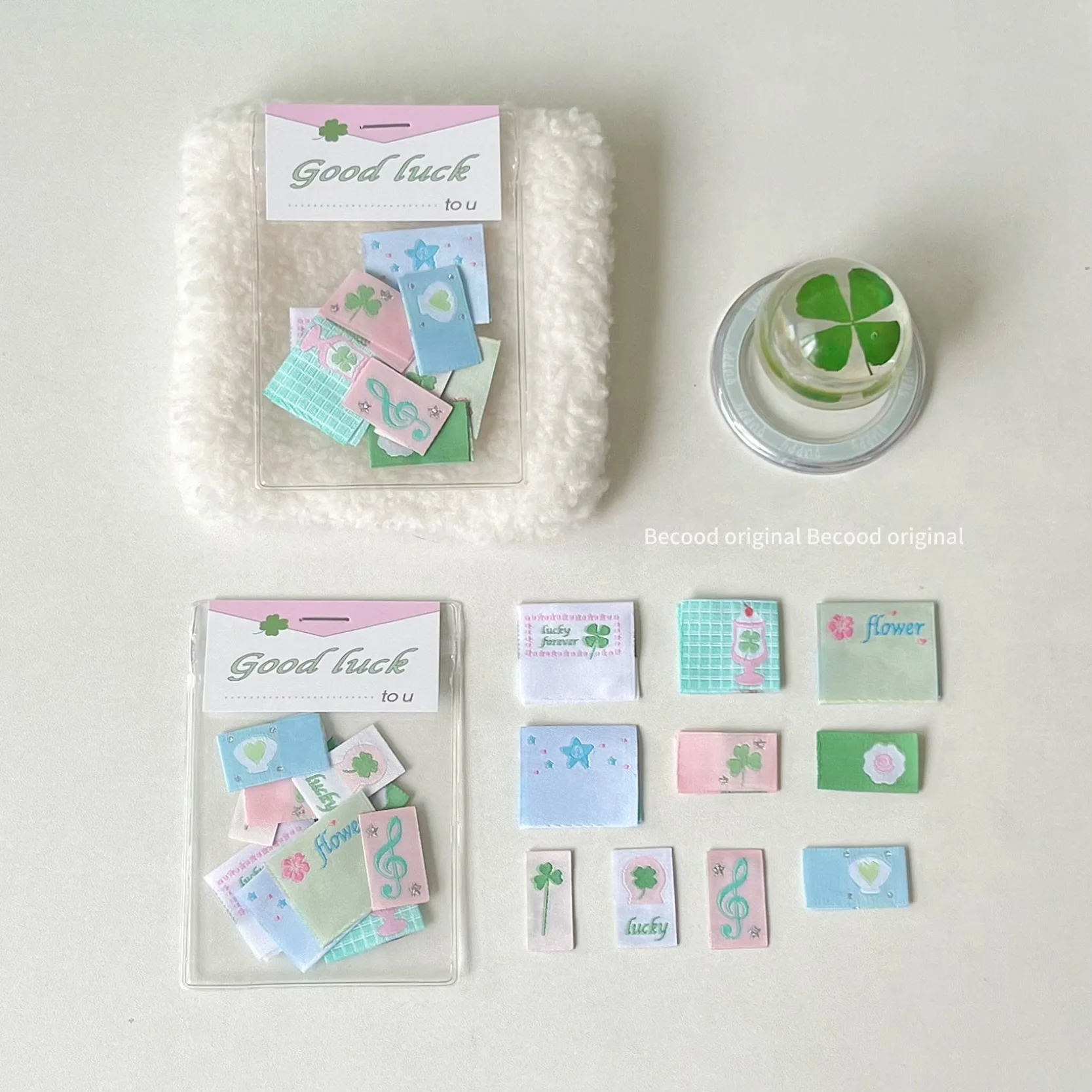 Lucky Series | Cloth stickers three-dimensional cloth stickers, sewing handmade clothing labels, lucky grass woven marks
Lucky Series | Cloth stickers three-dimensional cloth stickers, sewing handmade clothing labels, lucky grass woven marks