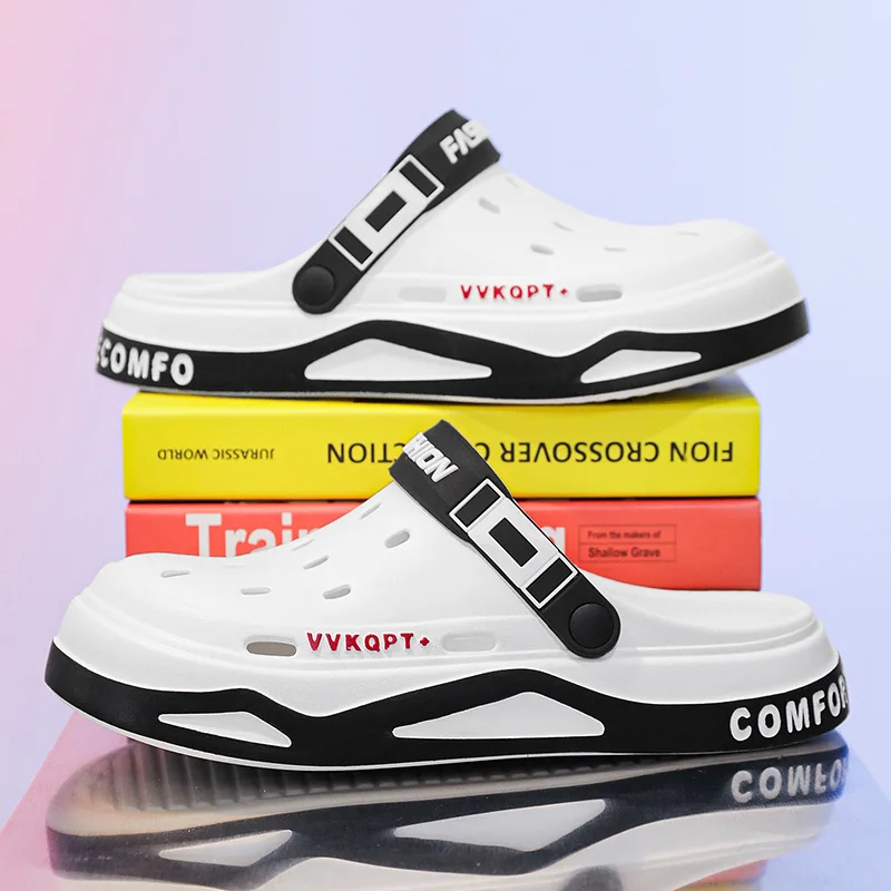 Новинка 2023 года, мужские дышащие сандалии для женщин и мужчин, летние садовые сабо из ЭВА, уличные пляжные тапочки с отверстиями, удобные домашние горки
Новинка 2023 года, мужские дышащие сандалии для женщин и мужчин, летние садовые сабо из ЭВА, уличные пляжные тапочки с отверстиями, удобные домашние горки