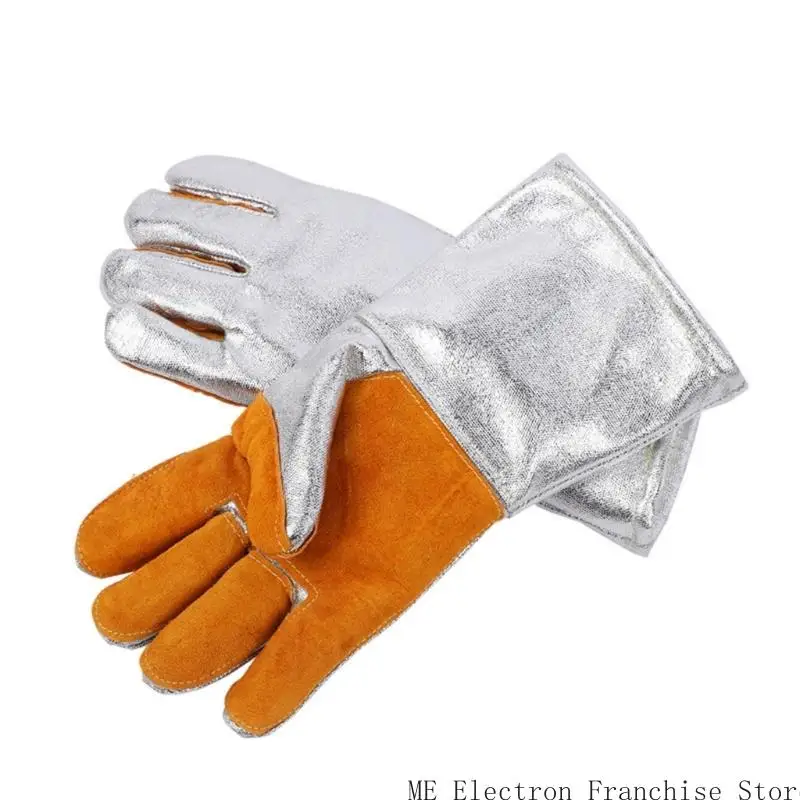 High Temperature Leather Safety Work Gloves Heat Resistant Glove Thickend Thermal Insulating Gloves for Welding Baking
High Temperature Leather Safety Work Gloves Heat Resistant Glove Thickend Thermal Insulating Gloves for Welding Baking