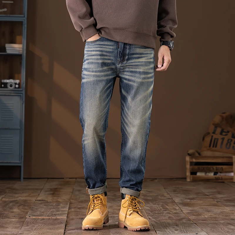 Jeans men's 2024 autumn and winter new American style high-quality slim fit versatile loose casual long pants denim jeans
Jeans men's 2024 autumn and winter new American style high-quality slim fit versatile loose casual long pants denim jeans