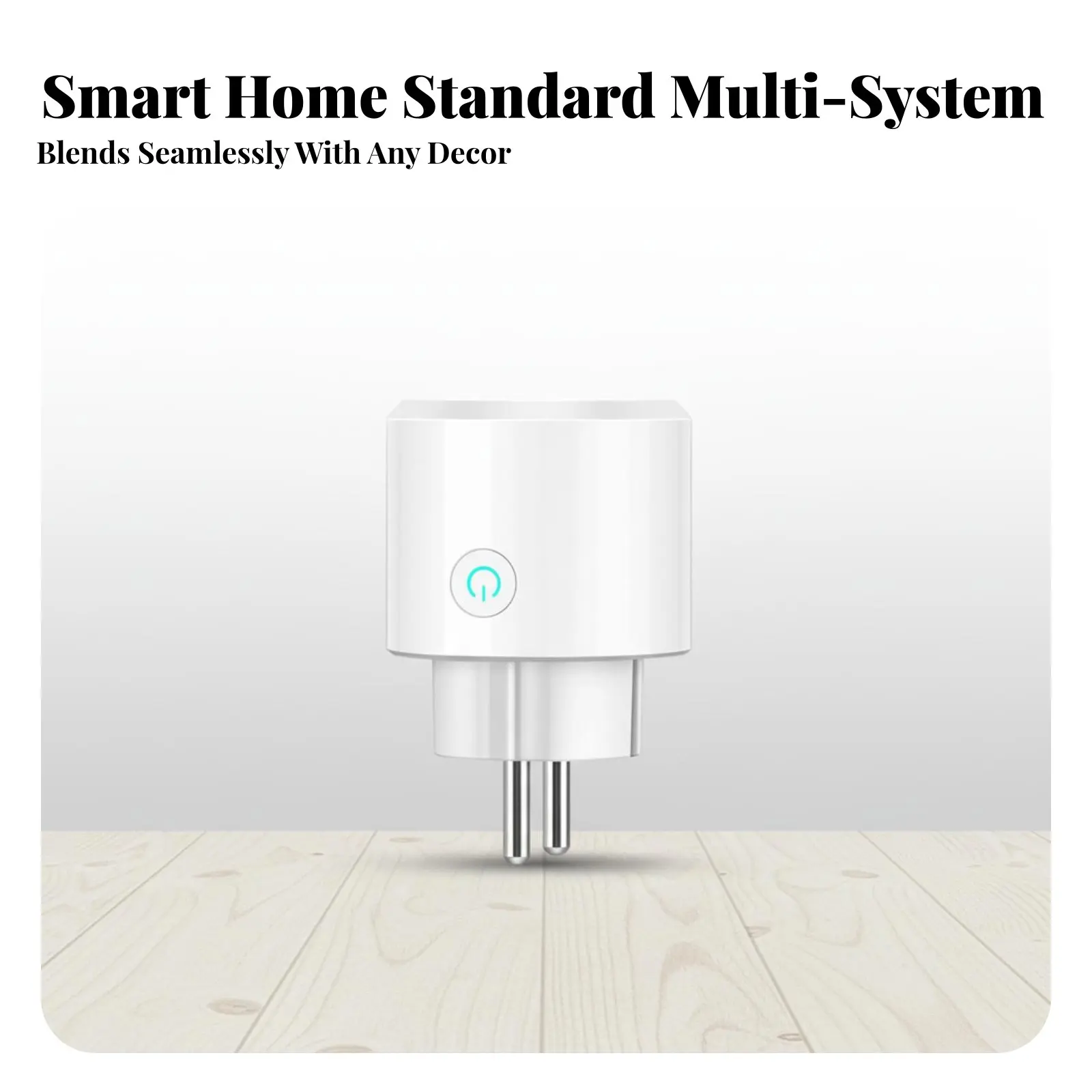 Smart Home Smart Socket Energy European Smart Plug Voice-Alternating Current Tivated Plug Timer and Schedule Function