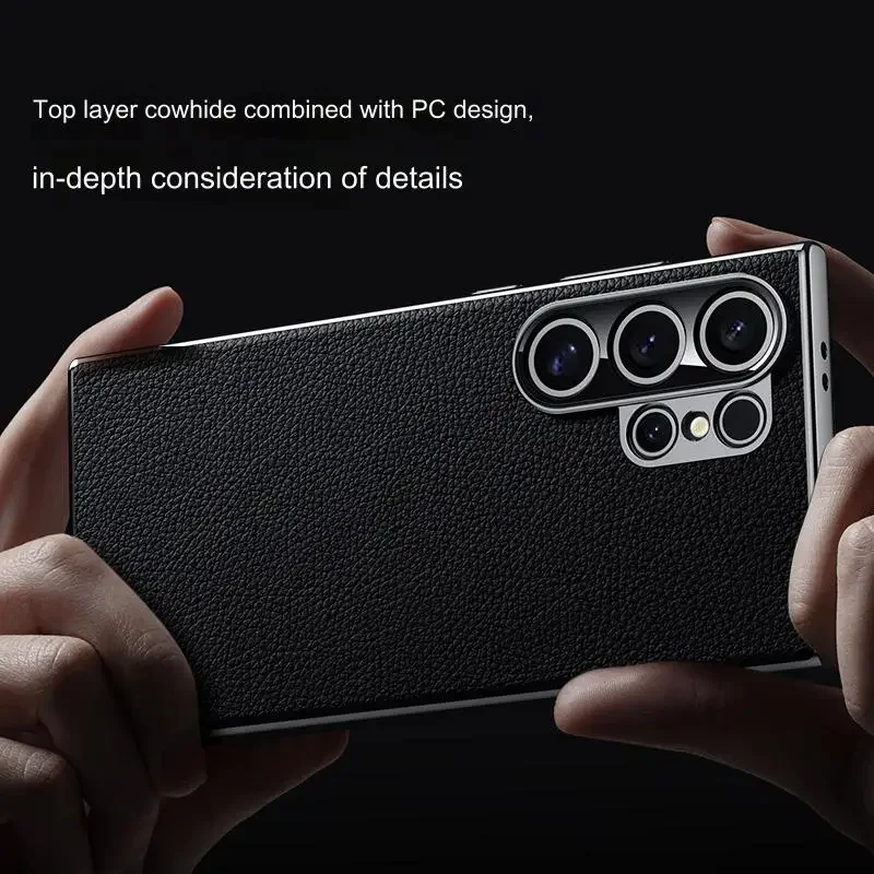 Luxury Handmade Premium Leather Case For Samsung Galaxy S25 Ultra S24 Plus Shockproof Phone Cover Fundas Protection Back Cover
Luxury Handmade Premium Leather Case For Samsung Galaxy S25 Ultra S24 Plus Shockproof Phone Cover Fundas Protection Back Cover