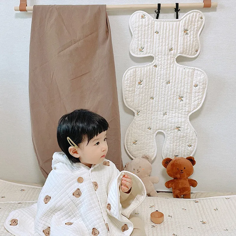 Baby Stroller Seat Cushion Cartoon Bear Breathable Soft Cotton Washable Warm Baby Kids Pushchair Car Mat Stroller Accessories
Baby Stroller Seat Cushion Cartoon Bear Breathable Soft Cotton Washable Warm Baby Kids Pushchair Car Mat Stroller Accessories