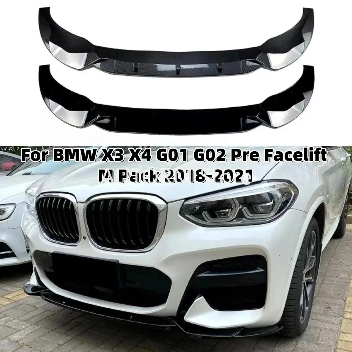 Gloss Black Front Bumper Spoiler Lip For BMW X3 G01 X4 G02 06 M-Pack 2018-2021 Front Lower Splitter Blade
Gloss Black Front Bumper Spoiler Lip For BMW X3 G01 X4 G02 06 M-Pack 2018-2021 Front Lower Splitter Blade