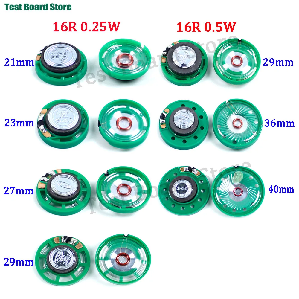 2Pcs 16 Ohm 0.25W/0.5W 16 Ohm External Magnetic Doorbell Toy Speaker 16R Diameter 21mm 23mm 27mm 29mm 36mm 40mm
2Pcs 16 Ohm 0.25W/0.5W 16 Ohm External Magnetic Doorbell Toy Speaker 16R Diameter 21mm 23mm 27mm 29mm 36mm 40mm