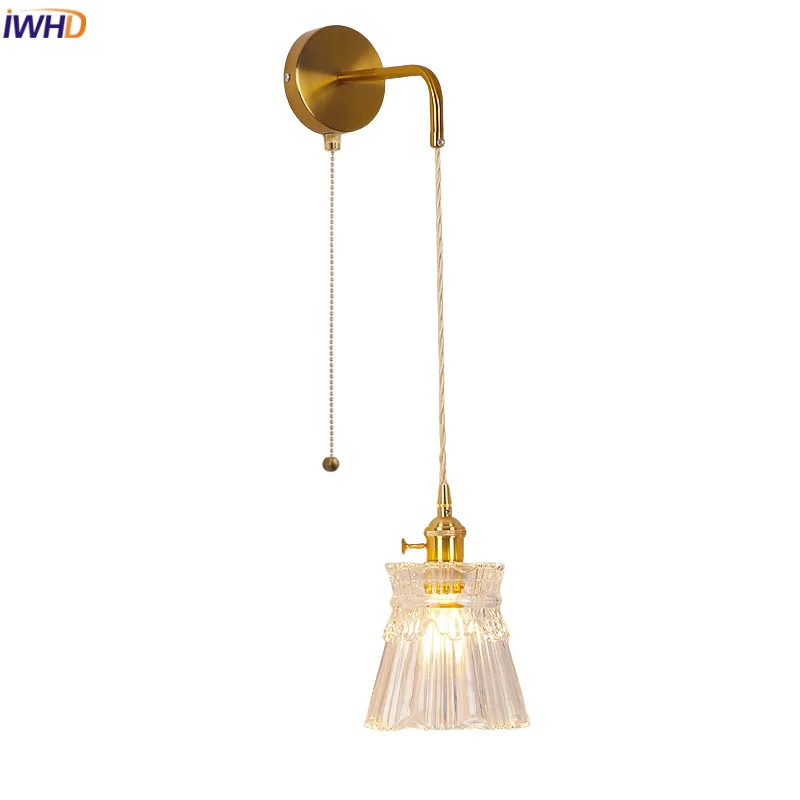 IWHD Clear Glass LED Wall Lamp Living Dining Room Coffee Modern Luxury Home Decor Pull Chain Switch Copper Bathroom Mirror Light
IWHD Clear Glass LED Wall Lamp Living Dining Room Coffee Modern Luxury Home Decor Pull Chain Switch Copper Bathroom Mirror Light