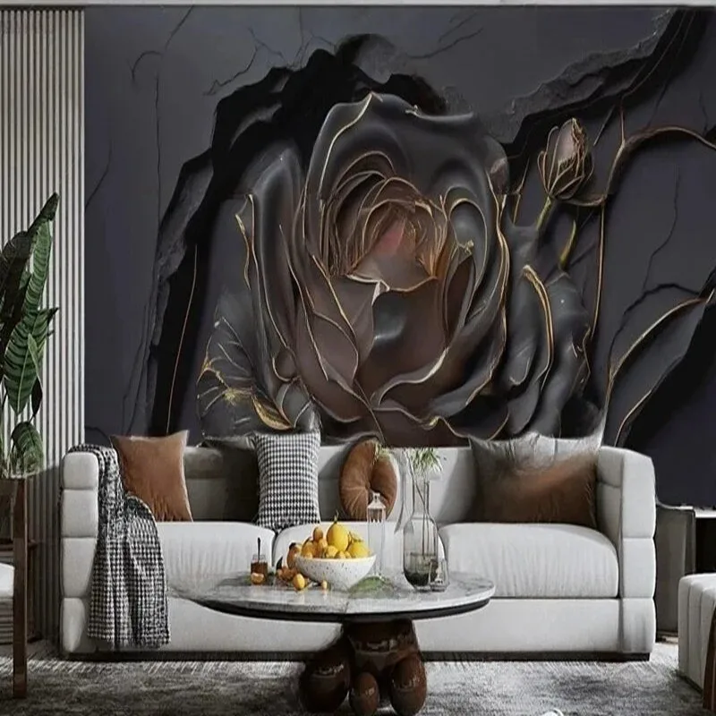 Custom 3D Stereo Wall Mural for Living Room TV Background Modern Rose Pattern Wallpaper Customized Large Wall Art for Bedroom
Custom 3D Stereo Wall Mural for Living Room TV Background Modern Rose Pattern Wallpaper Customized Large Wall Art for Bedroom