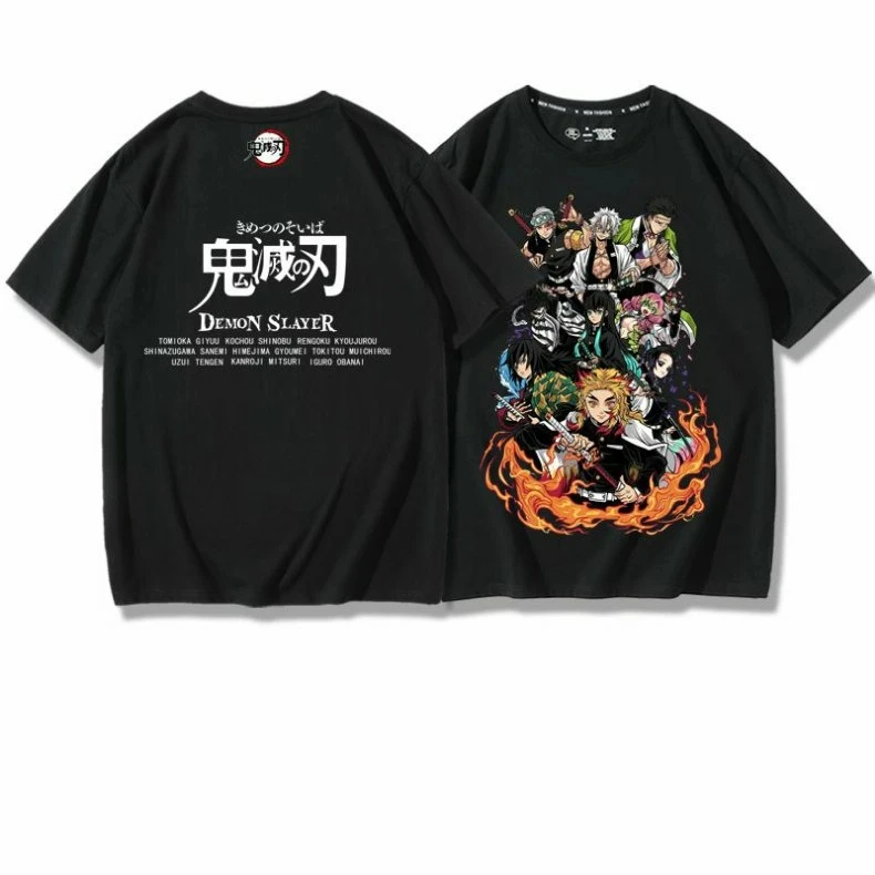 Demon Slayer print 100% pure cotton men's T-shirt, summer fashion men's short-sleeved casual and comfortable men's top
Demon Slayer print 100% pure cotton men's T-shirt, summer fashion men's short-sleeved casual and comfortable men's top