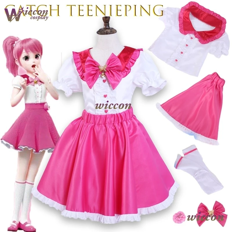 Romi Battle Clothes New Korean Anime Catch Teenieping Cosplay Costume Girls Dress Magical Princess Skirt Set Halloween Gift
Romi Battle Clothes New Korean Anime Catch Teenieping Cosplay Costume Girls Dress Magical Princess Skirt Set Halloween Gift