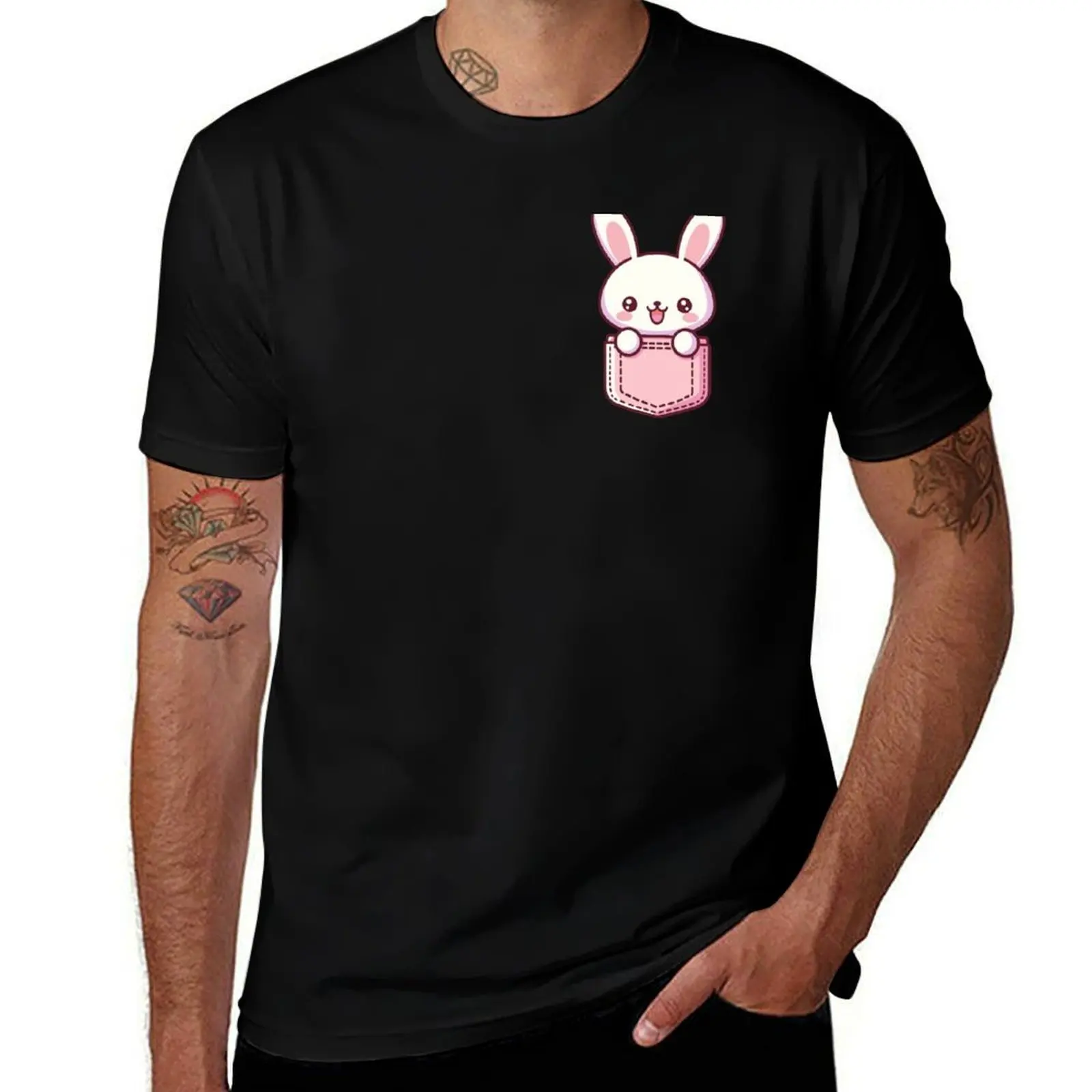 White Rabbit in a Pocket Kawaii Bunny Lover T-Shirt Summer Fashion Casual Tee Shirt
White Rabbit in a Pocket Kawaii Bunny Lover T-Shirt Summer Fashion Casual Tee Shirt