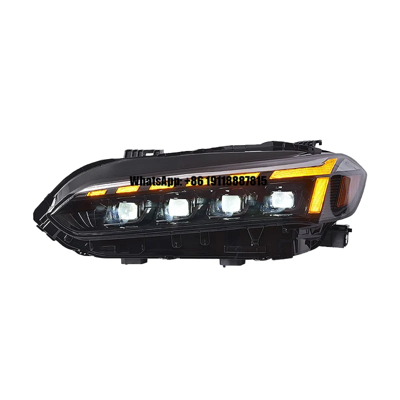 Фара в сборе для Honda Civic 11-го поколения 2022-2023, новая модифицированная, со светодиодной линзой, указателем поворота и дневными ходовыми огнями, 6000K
Фара в сборе для Honda Civic 11-го поколения 2022-2023, новая модифицированная, со светодиодной линзой, указателем поворота и дневными ходовыми огнями, 6000K