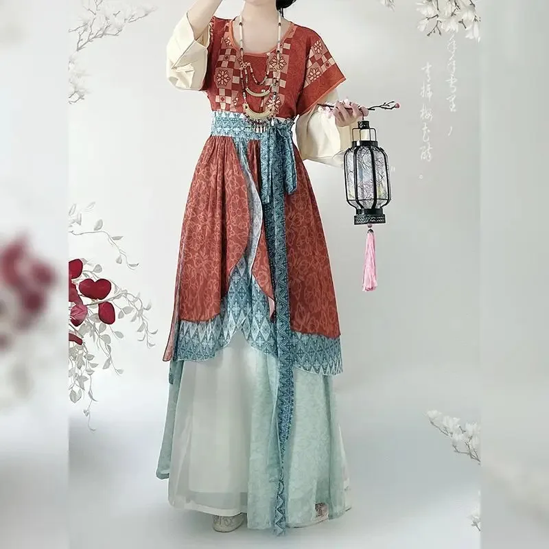 Hanfu Dress Women Chinese Vintage Tang Suits Red&Blue Hanfu Dress Female Halloween Cosplay Costume Party Outfit Plus Size XL
Hanfu Dress Women Chinese Vintage Tang Suits Red&Blue Hanfu Dress Female Halloween Cosplay Costume Party Outfit Plus Size XL