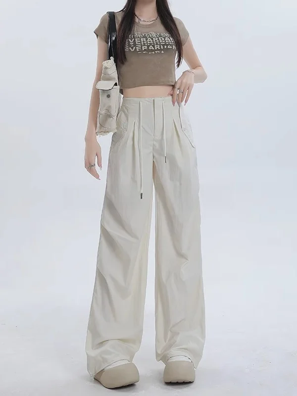 ROUJE NAIVE American Sle White Work Pants Women's Summer Thin Wide Leg Qui Dry Sports Casual High Waist Trousers
ROUJE NAIVE American Sle White Work Pants Women's Summer Thin Wide Leg Qui Dry Sports Casual High Waist Trousers