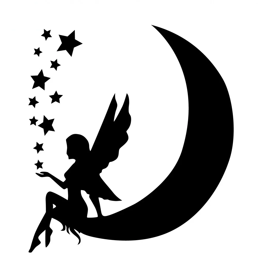 Car sticker fairy moon star vinyl decal beautiful car sticker window decoration PVC waterproof and sunscreen 20CM
Car sticker fairy moon star vinyl decal beautiful car sticker window decoration PVC waterproof and sunscreen 20CM