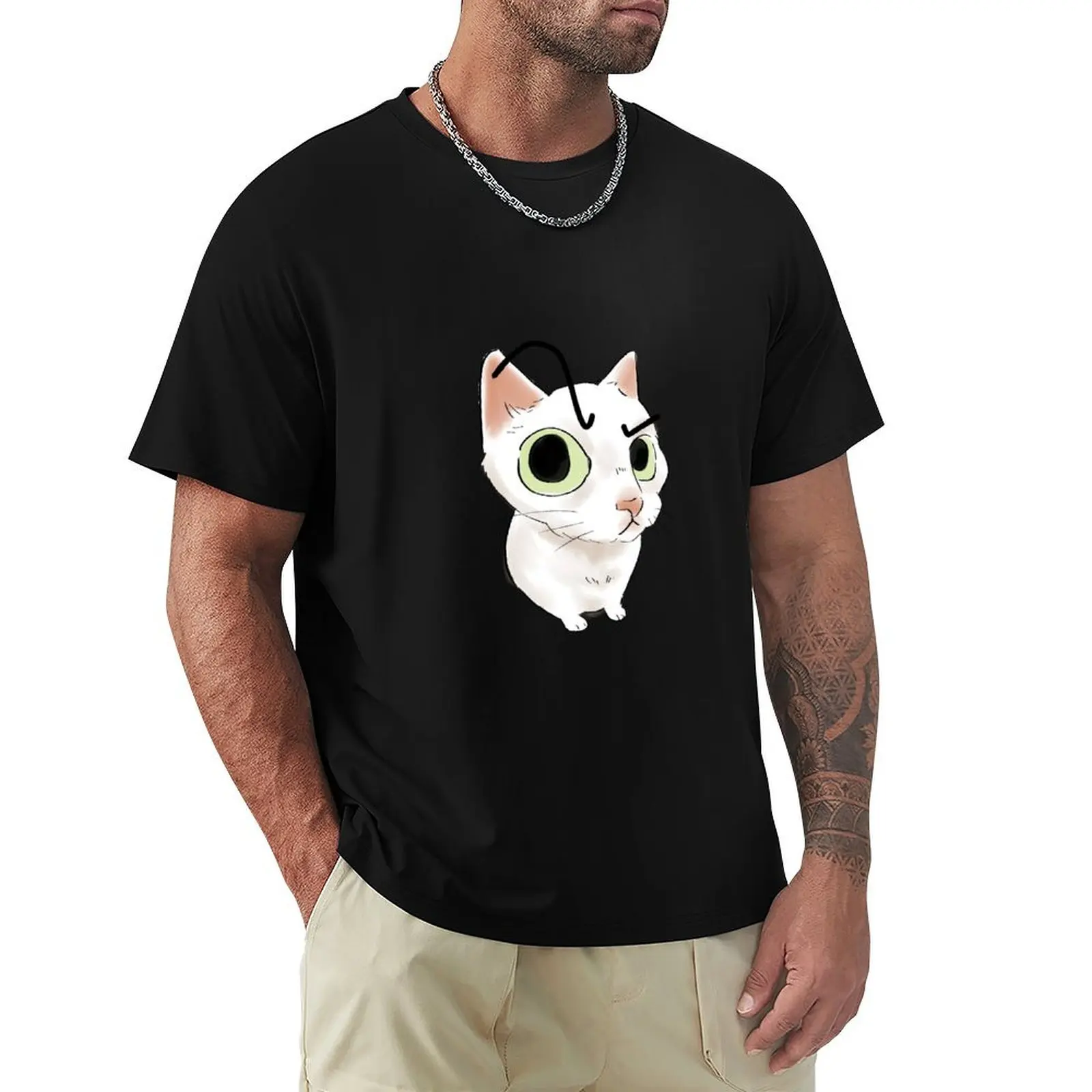 doubtful cat T-Shirt oversize t-shirts man clothes oversized graphic tee t shirt men 100℅ cotton
doubtful cat T-Shirt oversize t-shirts man clothes oversized graphic tee t shirt men 100℅ cotton