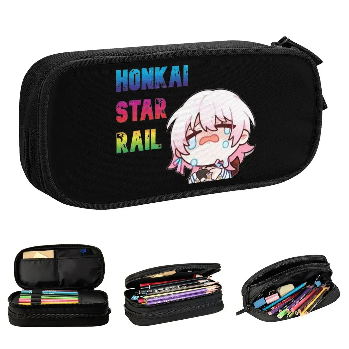 Cartoon Honkai Star Rail Anime Game Pencil Cases Lovely Pen Bag Girls Boys Large Storage Office Cosmetic Pencil Pouch
Cartoon Honkai Star Rail Anime Game Pencil Cases Lovely Pen Bag Girls Boys Large Storage Office Cosmetic Pencil Pouch