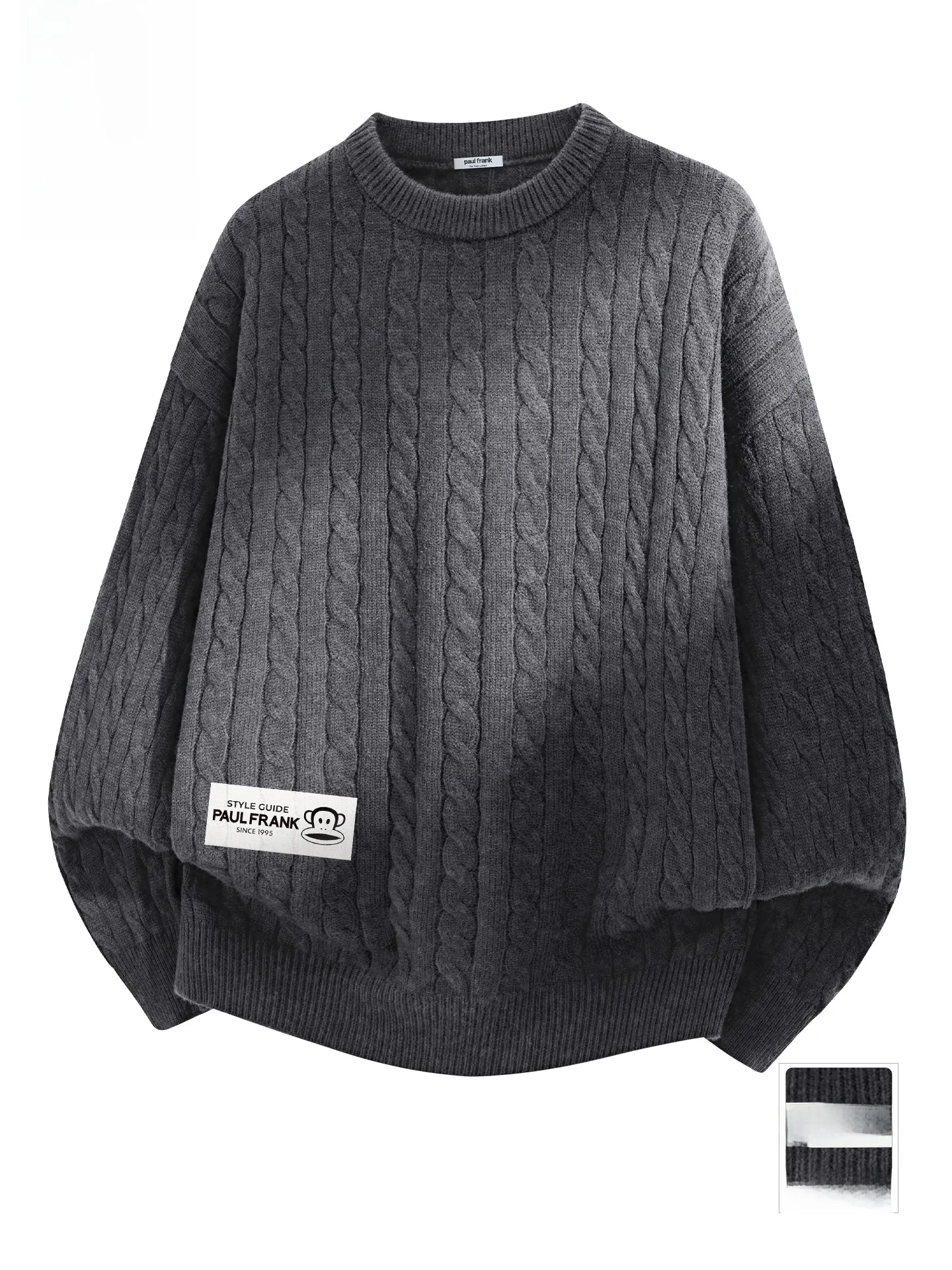 Мужской вязаный свитер: теплый, зимний, в стиле ретро, с узором «обезьянья пасть», свободного кроя, мягкий, с длинными рукавами
Мужской вязаный свитер: теплый, зимний, в стиле ретро, с узором «обезьянья пасть», свободного кроя, мягкий, с длинными рукавами