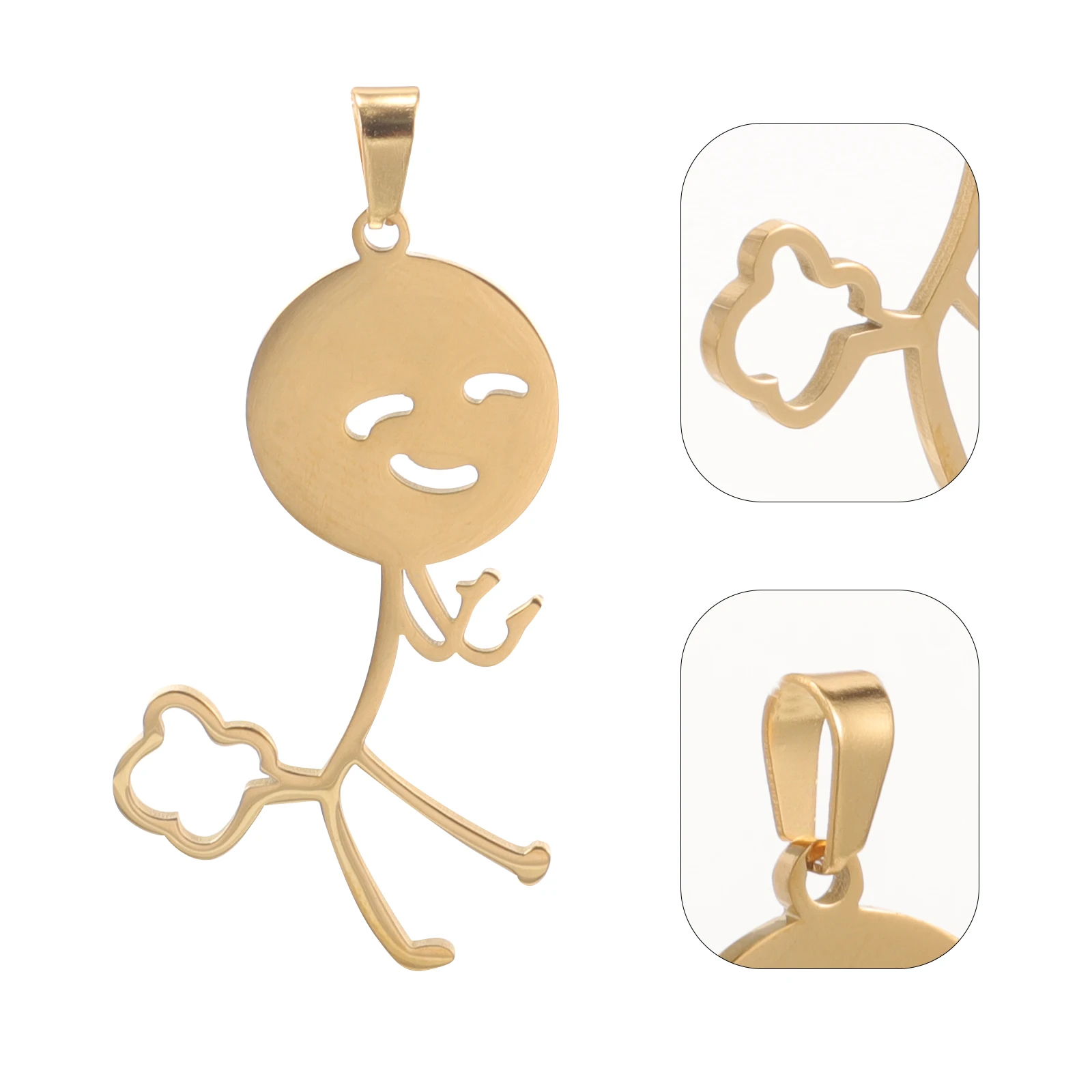 5pcs Funny Little Man Pendant for DIY Jewelry Making Stainless Steel Charms Gold Color Necklace Bracelet Accessories fashion
5pcs Funny Little Man Pendant for DIY Jewelry Making Stainless Steel Charms Gold Color Necklace Bracelet Accessories fashion