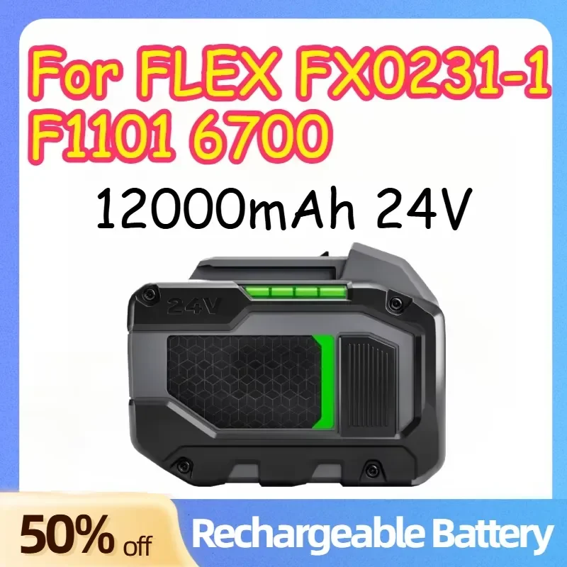 24V 12000mAh Battery for FLEX FX0231-1/F1101 6700 Electric Saw Drill Electric Tool Rechargeable Lithium Battery
24V 12000mAh Battery for FLEX FX0231-1/F1101 6700 Electric Saw Drill Electric Tool Rechargeable Lithium Battery