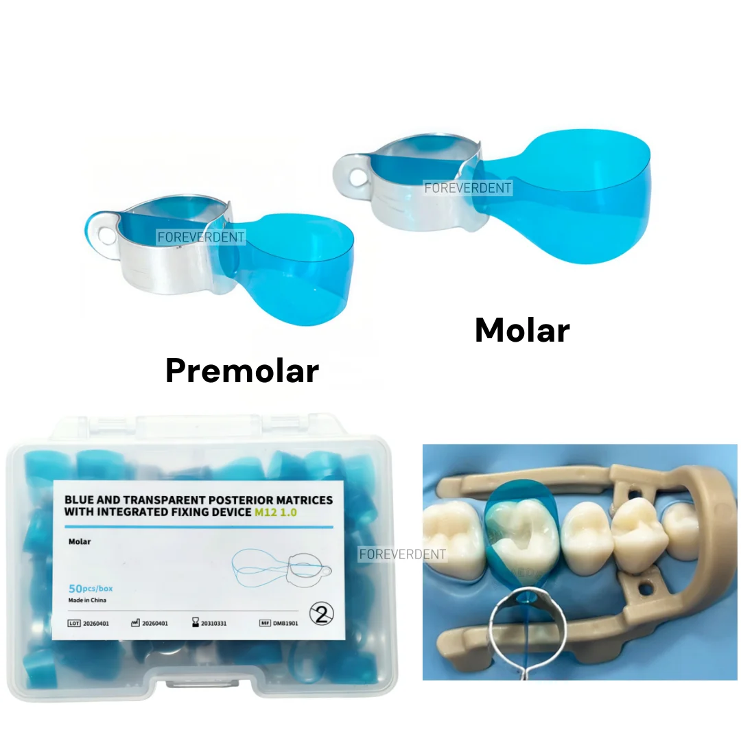 Dental Matrix Bands Ring Molar Premoar Matrice Strips Blue Posterior Matrices
Dental Matrix Bands Ring Molar Premoar Matrice Strips Blue Posterior Matrices