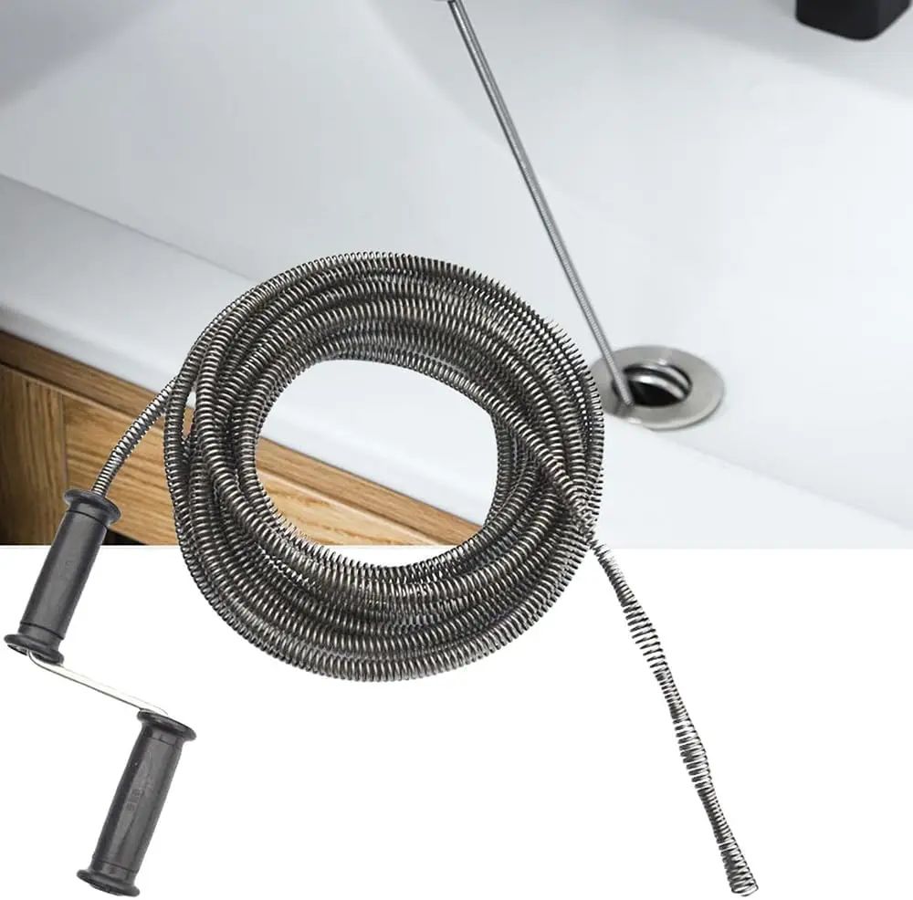 50 Ft x 1/2 Inch Drain Auger Cable, Hollow Core Sewer Snake Cleaner with Strong Handle, Heavy Duty Pipe Clog Removal Tool
50 Ft x 1/2 Inch Drain Auger Cable, Hollow Core Sewer Snake Cleaner with Strong Handle, Heavy Duty Pipe Clog Removal Tool