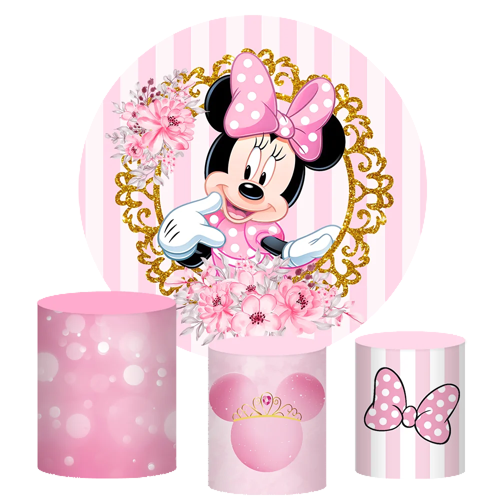Disney Minne Mouse Bow Tie Round Backdrop Cover For Girl's Baby Shower Birthday Party Backgrounds Pedestal Cover
Disney Minne Mouse Bow Tie Round Backdrop Cover For Girl's Baby Shower Birthday Party Backgrounds Pedestal Cover