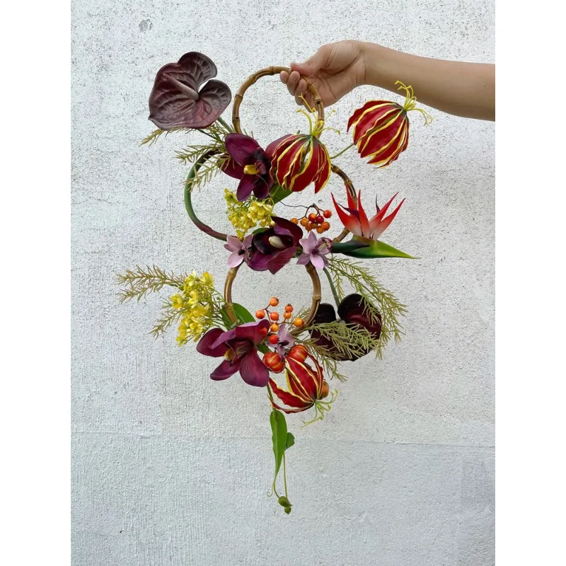 Атмосфера национального стиля, искусственные цветы, китайский свадебный цветочный подарочный сертификат, свадебный венок для фотосессии
Атмосфера национального стиля, искусственные цветы, китайский свадебный цветочный подарочный сертификат, свадебный венок для фотосессии