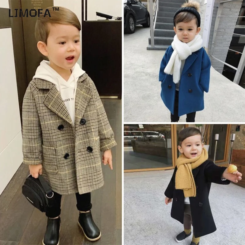 LJMOFA Kids Winter Wool Coat For Boy Khaki Woolen Outerwear Warm Infant Toddler Lapel Tweed Thicken Fashion Children Jacket T117
LJMOFA Kids Winter Wool Coat For Boy Khaki Woolen Outerwear Warm Infant Toddler Lapel Tweed Thicken Fashion Children Jacket T117