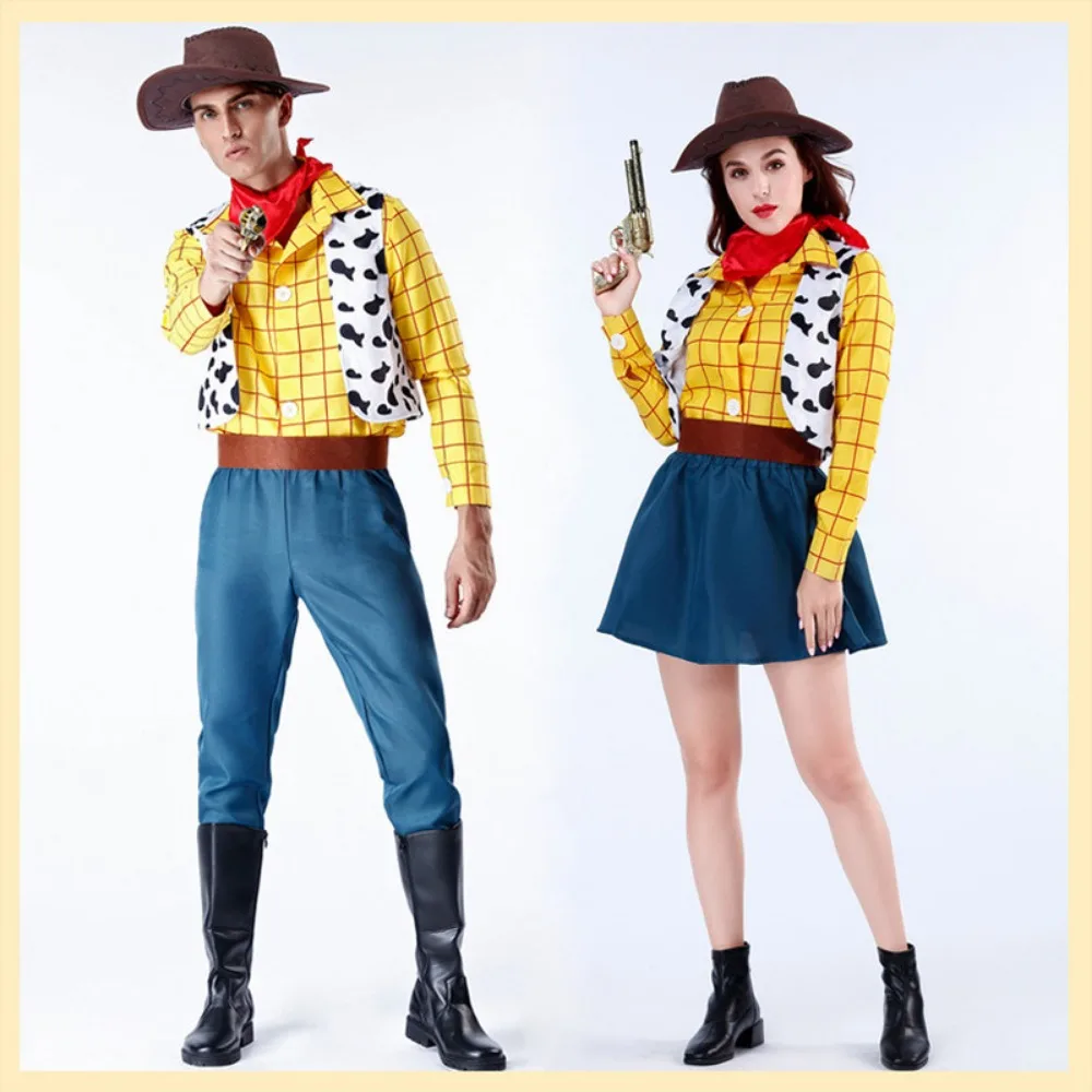 Disney Toy Story Woody Costume Cosplay Adult Outfit Cowboy Role Play Character for Halloween Stage Party
Disney Toy Story Woody Costume Cosplay Adult Outfit Cowboy Role Play Character for Halloween Stage Party
