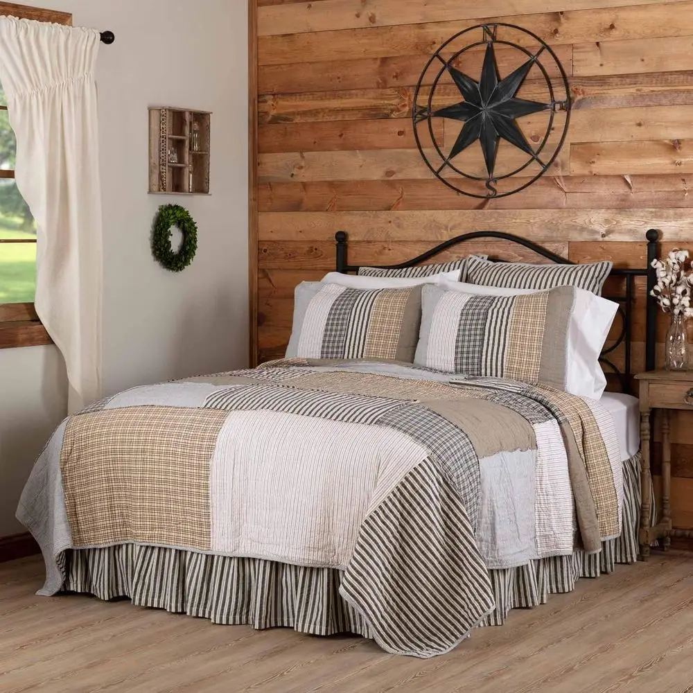Ashmont 3 Piece Quilt Set (1 Queen Quilt, 2 Stand Shams)
Ashmont 3 Piece Quilt Set (1 Queen Quilt, 2 Stand Shams)